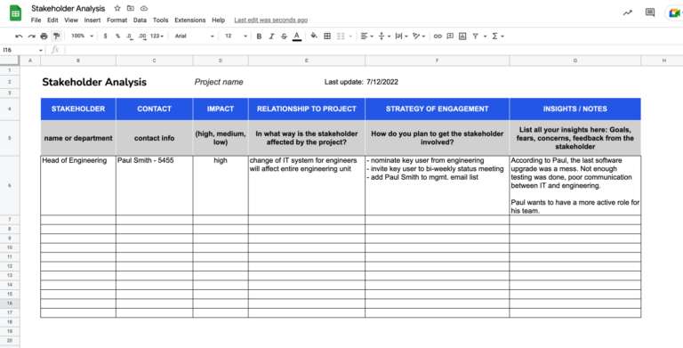 PM Templates For Google Suite Tactical Project Manager