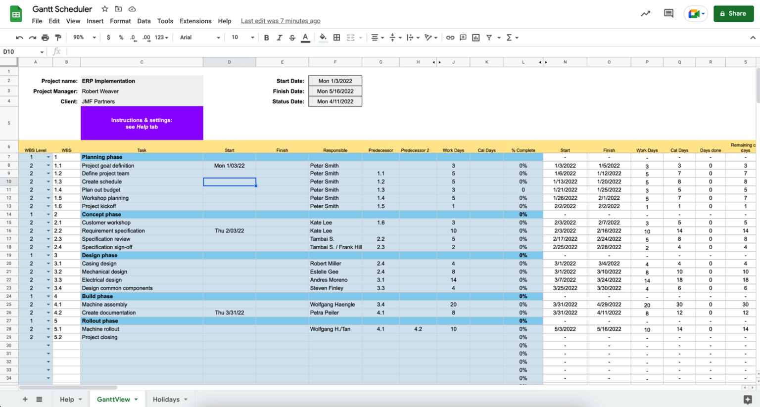 My Proven Project Management Templates (for Google Workspace)