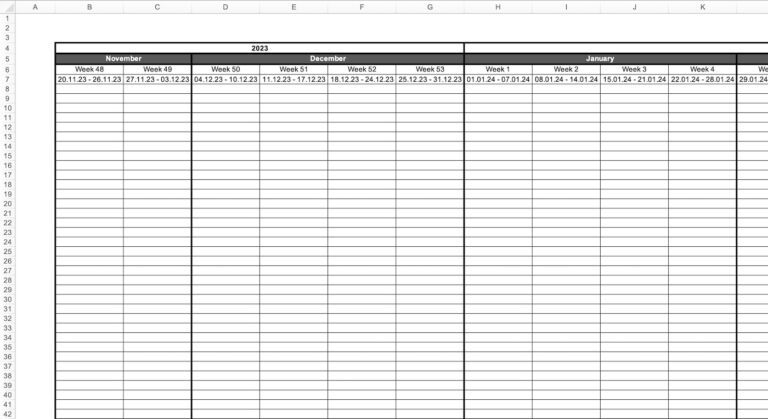 Excel Timeline Generator – Tactical Project Manager